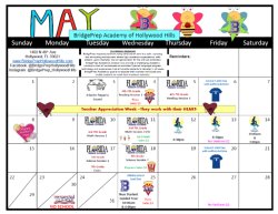 May Calendar